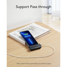 Powerbank Veger PlugOn (W0556P) PD QC3.0 3A 20W 5000 mAh with a built-in connector Lightning black Powerbank Veger PlugOn (W0556P) PD QC3.0 3A 20W 5000 mAh with a built-in connector Lightning black
