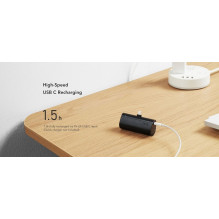 Powerbank Veger PlugOn (W0556P) PD QC3.0 3A 20W 5000 mAh with a built-in connector Lightning black Powerbank Veger PlugOn (W0556P) PD QC3.0 3A 20W 5000 mAh with a built-in connector Lightning black