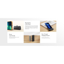 Nešiojamoji baterija „Veger PlugOn“ (W0556P) PD QC3.0 3A 20W 5000 mAh su integruota jungtimi, juoda Nešiojamoji baterija „Veger PlugOn“ (W0556P) PD QC3.0 3A 20W 5000 mAh su integruota jungtimi, juoda
