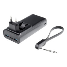 Nešiojamoji baterija Veger ACE100 (W1146) PD QC3.0 20W 10000 mAh, juoda