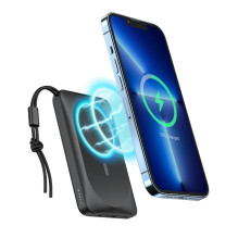 Balta išorinė baterija, suderinama su „Magsafe Veger MagOn“ (VP1151 / W1151) PD QC3.0 2A 20W su belaidžiu įkrovimu, 1000