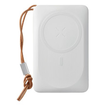 Balta išorinė baterija, suderinama su „Magsafe Veger MagOn“ (VP1151 / W1151) PD QC3.0 2A 20W su belaidžiu įkrovimu, 1000