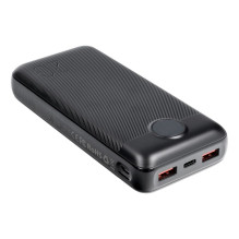 Nešiojamoji baterija Veger L20S (VP2039PD / W2039PD) PD QC3.0 2A 20000 mAh, juoda Nešiojamoji baterija Veger L20S (VP2039PD / W2039PD) PD QC3.0 2A 20000 mAh, juoda