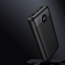 Nešiojamoji baterija Veger L20S (VP2039PD / W2039PD) PD QC3.0 2A 20000 mAh, juoda Nešiojamoji baterija Veger L20S (VP2039PD / W2039PD) PD QC3.0 2A 20000 mAh, juoda