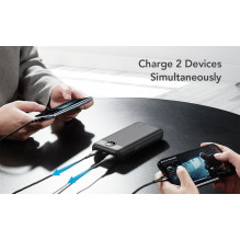 Nešiojamoji baterija Veger L20S (VP2039PD / W2039PD) PD QC3.0 2A 20000 mAh, juoda Nešiojamoji baterija Veger L20S (VP2039PD / W2039PD) PD QC3.0 2A 20000 mAh, juoda