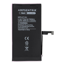 AmpSentrix Basic battery for iPhone 15 (high capacity 3600 mAh) AmpSentrix Basic battery for iPhone 15 (high capacity 3600 mAh)