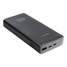 Nešiojamoji baterija Veger T100 (W2032C-100) PD QC3.0 5A 100W 20000 mAh, juoda