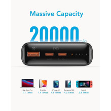 Powerbank Veger T100 (W2032C-100) PD QC3.0 5A 100W 20000 mAh black Powerbank Veger T100 (W2032C-100) PD QC3.0 5A 100W 20000 mAh black