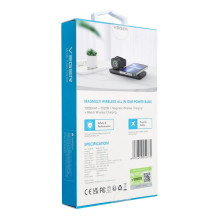 Nešiojamoji baterija, suderinama su „Magsafe Veger MagMulti“ (W1156) PD QC3.0 3A 22,5W 10000 mAh, su belaidžiu įkrovimu, Nešiojamoji baterija, suderinama su „Magsafe Veger MagMulti“ (W1156) PD QC3.0 3A 22,5W 10000 mAh, su belaidžiu įkrovimu,