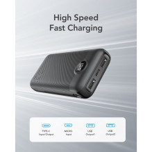 Nešiojamoji baterija Veger L20S (VP2039PD / W2039PD) PD QC3.0 2A 20W 20000 mAh, balta