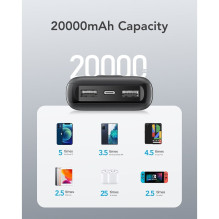 Nešiojamoji baterija Veger L20S (VP2039PD / W2039PD) PD QC3.0 2A 20W 20000 mAh, balta