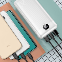 Nešiojamoji baterija Veger L20S (VP2039PD / W2039PD) PD QC3.0 2A 20W 20000 mAh, balta