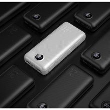 Nešiojamoji baterija Veger L20S (VP2039PD / W2039PD) PD QC3.0 2A 20W 20000 mAh, balta