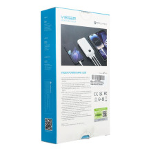 Nešiojamoji baterija Veger L20S (VP2039PD / W2039PD) PD QC3.0 2A 20W 20000 mAh, balta