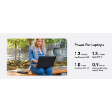 Powerbank Veger TCE130 (W2503) PD 130W 25000 mAh with built-in Type C cables / Lightning black Powerbank Veger TCE130 (W2503) PD 130W 25000 mAh with built-in Type C cables / Lightning black