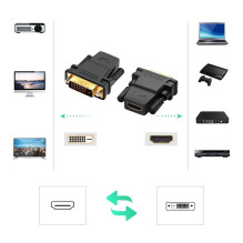 UGREEN Adapter DVI - HDMI Full HD (black) UGREEN Adapter DVI - HDMI Full HD (black)