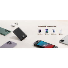 Powerbank Veger C11 (W1170) PD QC3.0 2A 22,5W 10000 mAh with built-in cables USB C / Lightning black Powerbank Veger C11 (W1170) PD QC3.0 2A 22,5W 10000 mAh with built-in cables USB C / Lightning black