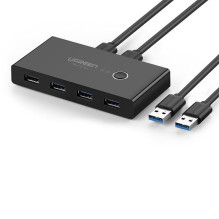 Switch USB KVM USB 2x4 UGREEN USB 2.0 (black)