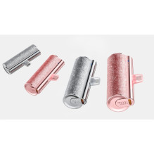 Nešiojamoji baterija „Veger PlugOn“ (W0573) PD QC3.0 2,4A 12W 5000 mAh su integruota USB C jungtimi, rožinė Nešiojamoji baterija „Veger PlugOn“ (W0573) PD QC3.0 2,4A 12W 5000 mAh su integruota USB C jungtimi, rožinė