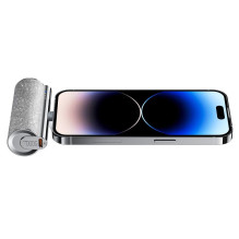 Nešiojamoji baterija „Veger PlugOn“ (W0573P) PD QC3.0 2,4A 12W 5000 mAh su integruota jungtimi „Lightning“, sidabrinė