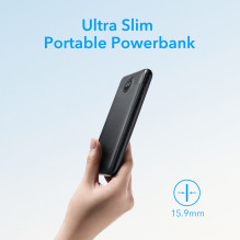 Nešiojamoji baterija Veger L10S (W1105PD) PD QC3.0 2A 20W 10000 mAh, juoda Nešiojamoji baterija Veger L10S (W1105PD) PD QC3.0 2A 20W 10000 mAh, juoda