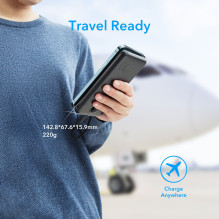 Powerbank Veger L10S (W1105PD) PD QC3.0 2A 20W 10000 mAh black Powerbank Veger L10S (W1105PD) PD QC3.0 2A 20W 10000 mAh black