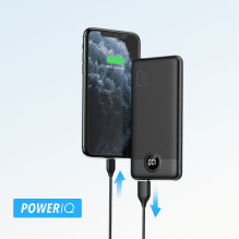 Nešiojamoji baterija Veger L10S (W1105PD) PD QC3.0 2A 20W 10000 mAh, juoda Nešiojamoji baterija Veger L10S (W1105PD) PD QC3.0 2A 20W 10000 mAh, juoda