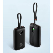 Išorinė baterija Veger K1 (W1188) PD QC3.0 35W 10000 mAh su integruotais C tipo laidais / „Lightning“