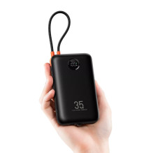 Powerbank Veger K2 (W2068) PD QC3.0 35W 20000 mAh with built-in Type C cables / Lightning black Powerbank Veger K2 (W2068) PD QC3.0 35W 20000 mAh with built-in Type C cables / Lightning black