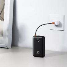 Powerbank Veger K2 (W2068) PD QC3.0 35W 20000 mAh with built-in Type C cables / Lightning black Powerbank Veger K2 (W2068) PD QC3.0 35W 20000 mAh with built-in Type C cables / Lightning black