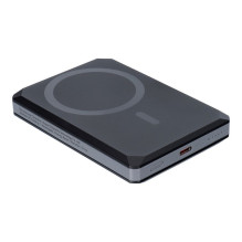 Išorinė baterija „Veger“ piniginės sekiklis W0582 MFi PD 20W 5000 mAh, juoda
