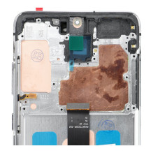 LCD ekranas, skirtas SAMSUNG S20 Plus, baltas, SOFT OLED, su rėmeliu LCD ekranas, skirtas SAMSUNG S20 Plus, baltas, SOFT OLED, su rėmeliu