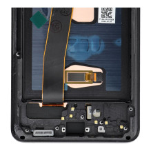 LCD ekranas, skirtas SAMSUNG S20 Ultra Black SOFT OLED su rėmeliu