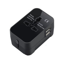 Fusion charger adapter UK , US , AU , CH , EU , USB 2.1A , (220V) black