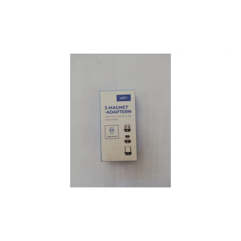 "Setty" adapteris su keičiamomis magnetinėmis galvutėmis "Lightning" , "Type-C" , "Mi