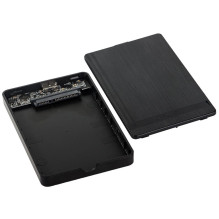Fusion 2.5" External HDD Enclosure SATA III , USB 3.0 , Wood-Style Design , black