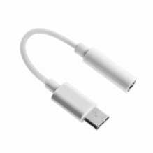 Fusion CM20 3,5 mm į USB-C garso adapterį telefonams baltas (OEM)