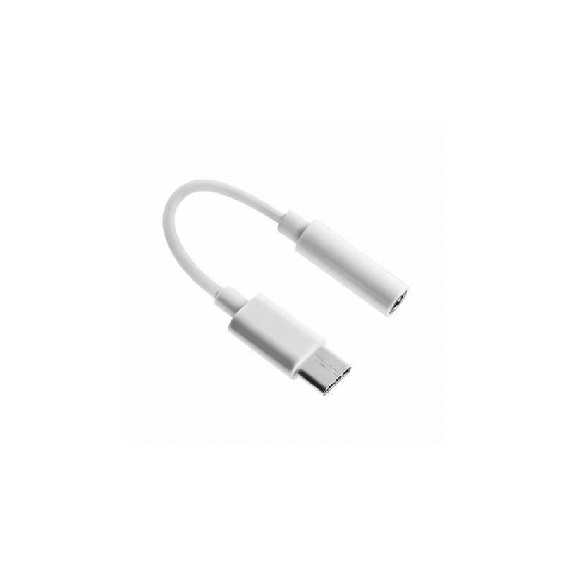 Fusion CM20 3,5 mm į USB-C garso adapterį telefonams baltas (OEM)