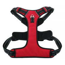 Dog harness OXFORD A size S red black Dog harness OXFORD A size S red black