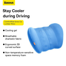 BASEUS ComfortRide serijos automobilio vėsinamoji juosmens pagalvė, galaktikos mėlyna, C20036402311-01 BASEUS ComfortRide serijos automobilio vėsinamoji juosmens pagalvė, galaktikos mėlyna, C20036402311-01