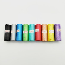 Plastic bags for dog excrement 10 rolls blue