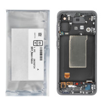 „ServicePack“ LCD ekranas, skirtas „SAMSUNG A56 5G A566B“ grafito spalvos GH82-36829A