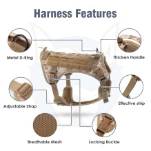 Dog harness TACTICAL size M brown Dog harness TACTICAL size M brown