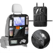 Car organizer for front seats with compartments BY-1298 black Car organizer for front seats with compartments BY-1298 black