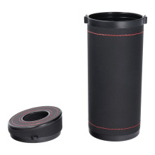 Tube-shaped tissue dispenser with glass break option black Tube-shaped tissue dispenser with glass break option black