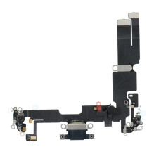 Įkrovimo lankstus USB laidas IPHONE 14 Plus, juodas (ištrauktas)