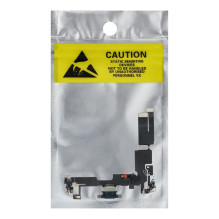 Įkrovimo lankstus USB laidas IPHONE 14 Plus, juodas (ištrauktas)