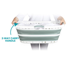 Beldray LA072979GRNFEU7 37 L Collapsible Hip Hugger Laundry Basket Beldray LA072979GRNFEU7 37 L Collapsible Hip Hugger Laundry Basket