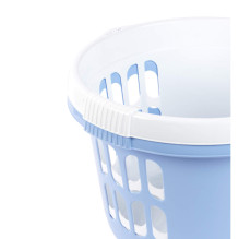 Beldray LA00000174CRNEU7 Set Of 2 Laundry Basket 30L, White / Blue
