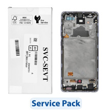 „ServicePack“ LCD ekranas, skirtas „SAMSUNG A72 A725F GH82-25460C“, violetinis